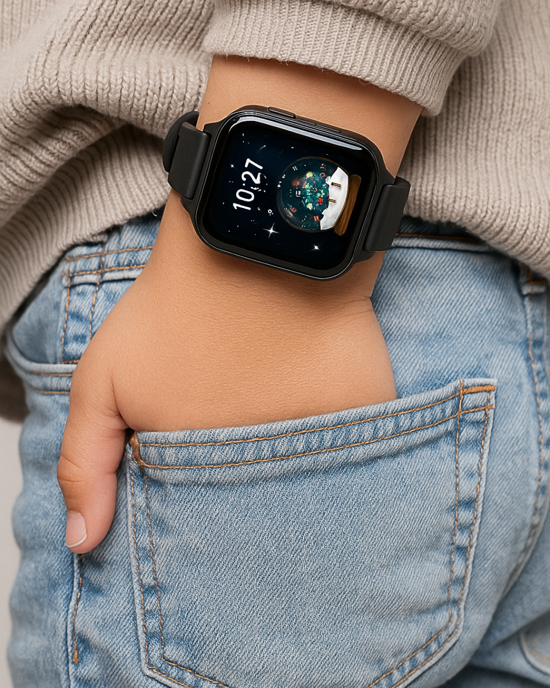 Montre Miniloka GPS enfant sécurité - Noire